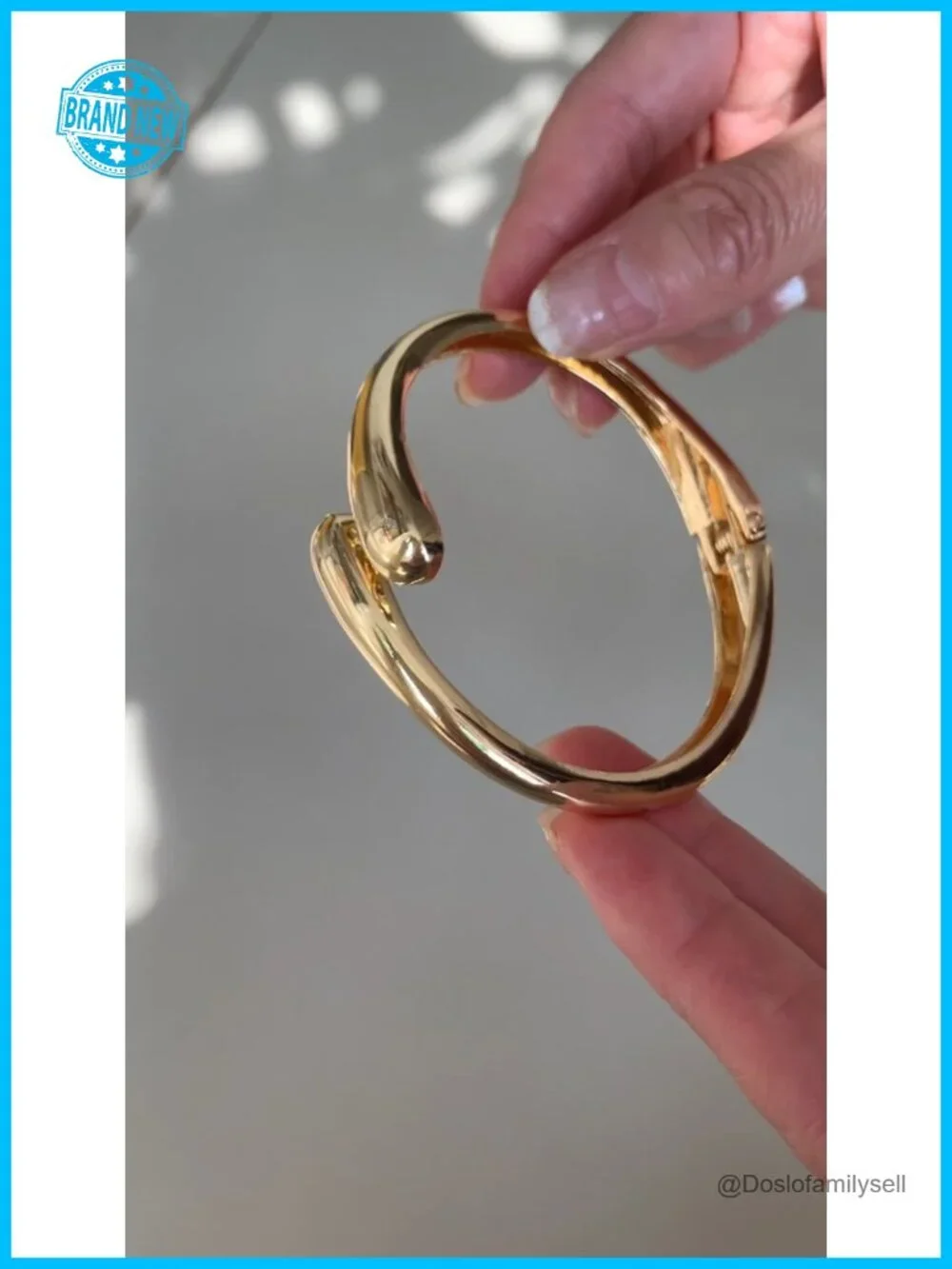 3Pcs Chunky Gold Bangle Bracelets Set 14K Gold Plated Stackable Cuff Bangles